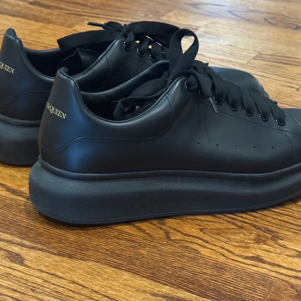 Alexander McQueen Men's Sleek Black Sneakers